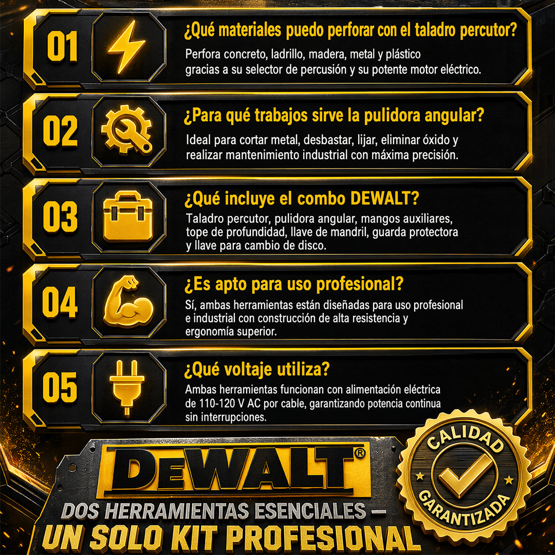 Combo Taladro de  1/2 + pulidora